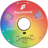 Panchroma Matte PLA Muted Mauve: 1-kg-Spule von vorne mit Etikett und Druckangaben
