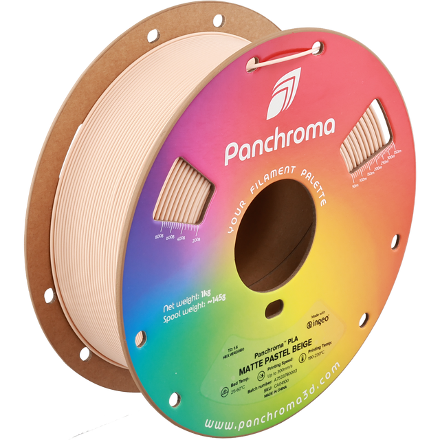 Polymaker Panchroma Matte PLA Filament in Pastel Beige, 1,75 mm, 1 kg auf der neuen Kartonspule